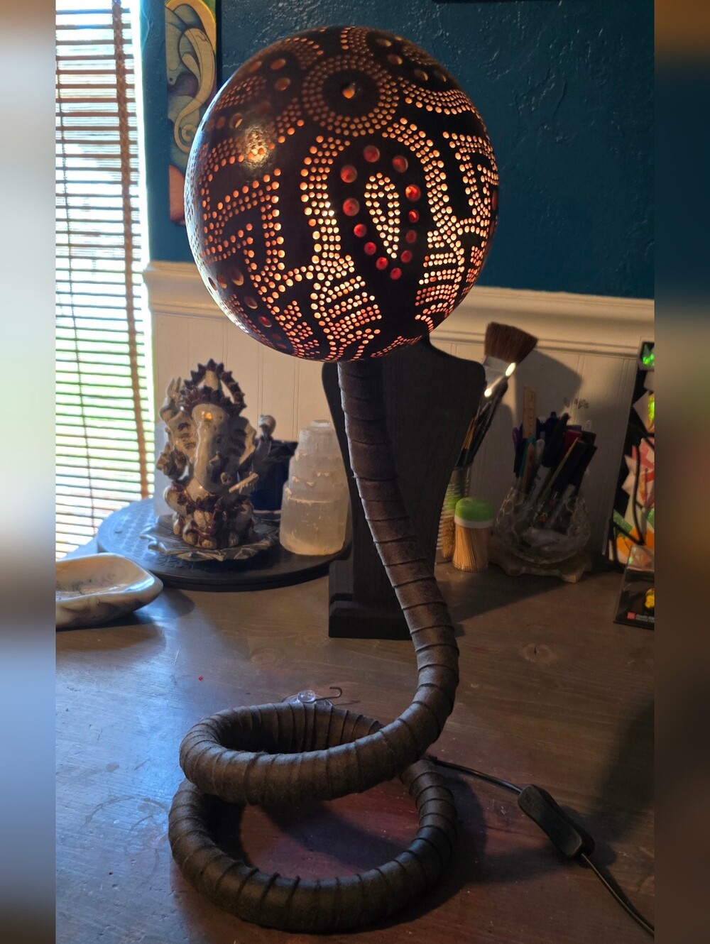 Lotus Gourd Table Lamp